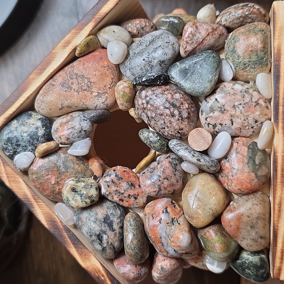 Stone Decorated Handmade Birdhouse - Picture 8 of 9